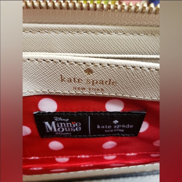 🆕♠️ Kate Spade Minnie Mouse Lacey Wallet ♠️ NWT - Picture 10 of 12